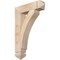 Ekena Millwork Thorton Arts & Crafts Smooth Bracket, Douglas Fir, 3 1/2"W x 16"D x 24"H BKT04X16X24THR03SDF - alternate 1